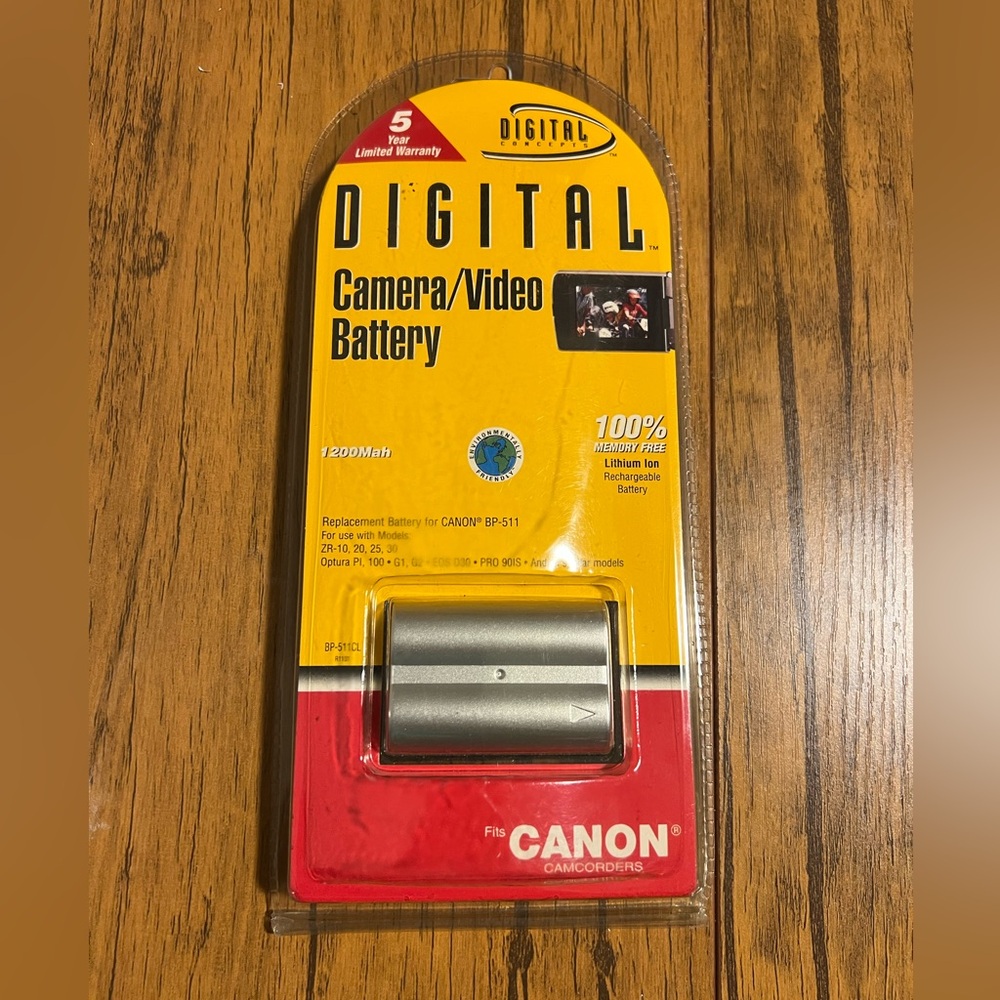 Digital Concepts 1200 mAh Rechargeable Battery Pack for Canon BP-511CL